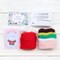 Santa Claus Wool Felting Kit Tool Supplies with Gift Box, Christmas Needle Felting Kit Beginner DIY Non Finished Poked Set Xmas Ornaments, 4Pcs Needles, 2Pcs Eyes, Felting Foam Mat, Instruction